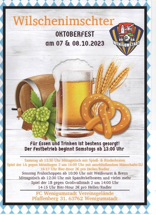 Oktoberfest in Wenigumsatdt