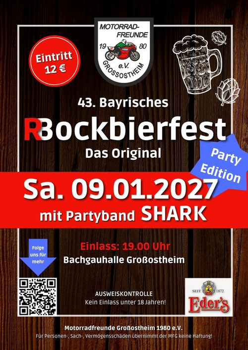 43. Bayrisches Bockbierfest mit Partyband SHARK